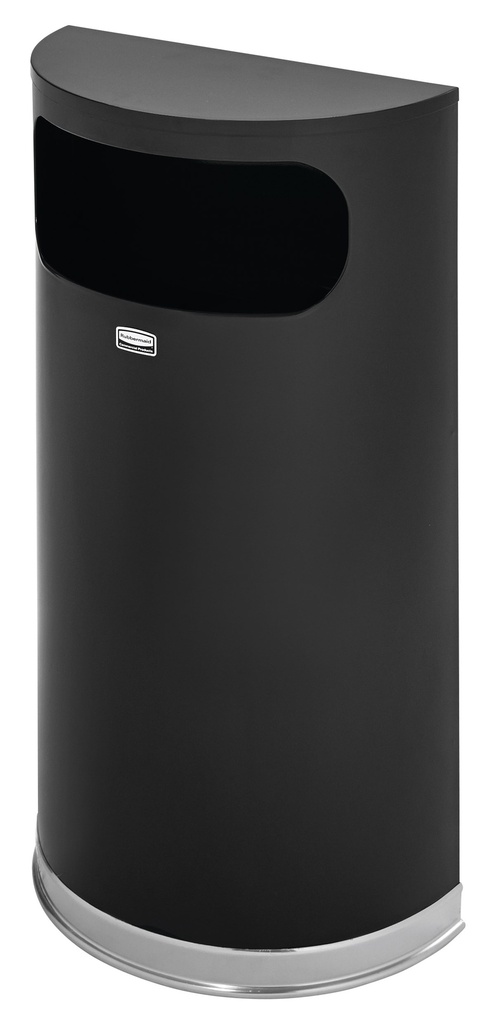 PAPELERA DESIGNER SEMICIRCULAR CON FORRO DE PLÁSTICO 34L