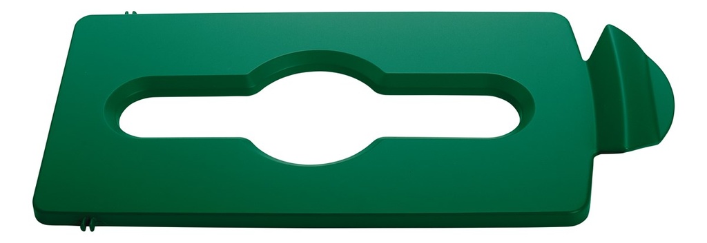 [2007887] TAPA VERDE PARA RECICLAJE MIXTO PARA CENTROS DE RECICLAJE SLIM JIM