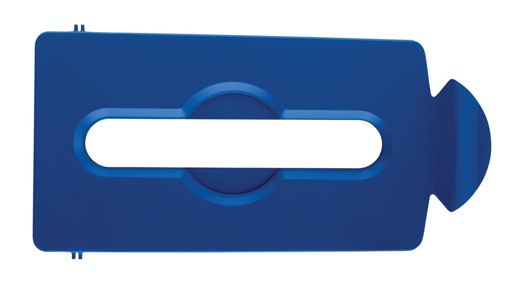 [2007890] Tapa con Ranura de Papel de Punto de Reciclaje Slim JIM® Azul