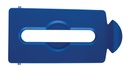 Tapa con Ranura de Papel de Punto de Reciclaje Slim JIM® Azul