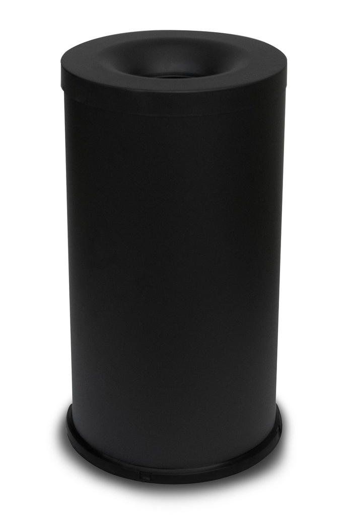 Papelera Ignífuga Standard 75 L Acero Pintado Negro