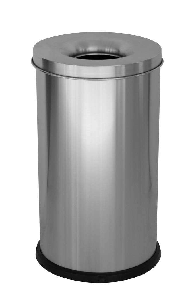 PAPELERA IGNÍFUGA STANDARD 65 L ACERO INOX SATINADO