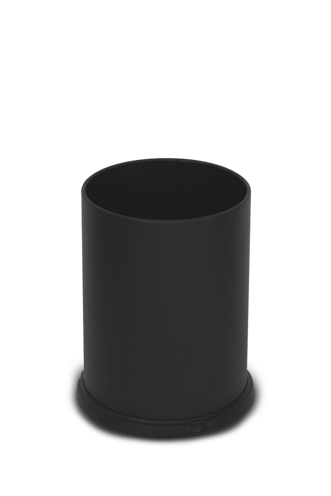 [580N] Papelera Standard 15 L Acero Pintado Negro