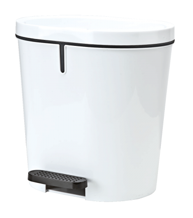 [24190BC] Cubo Sanitario Pedalbin Oval 8 L