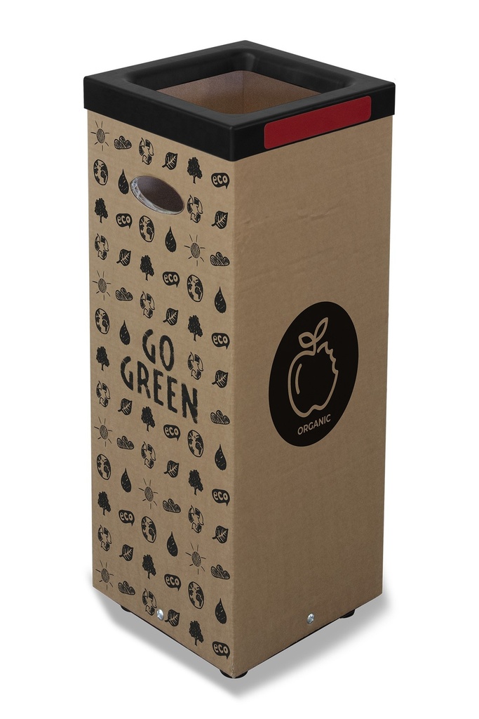 CONTENEDOR CARTÓN RECICLAJE ORGÁNICO 100 L