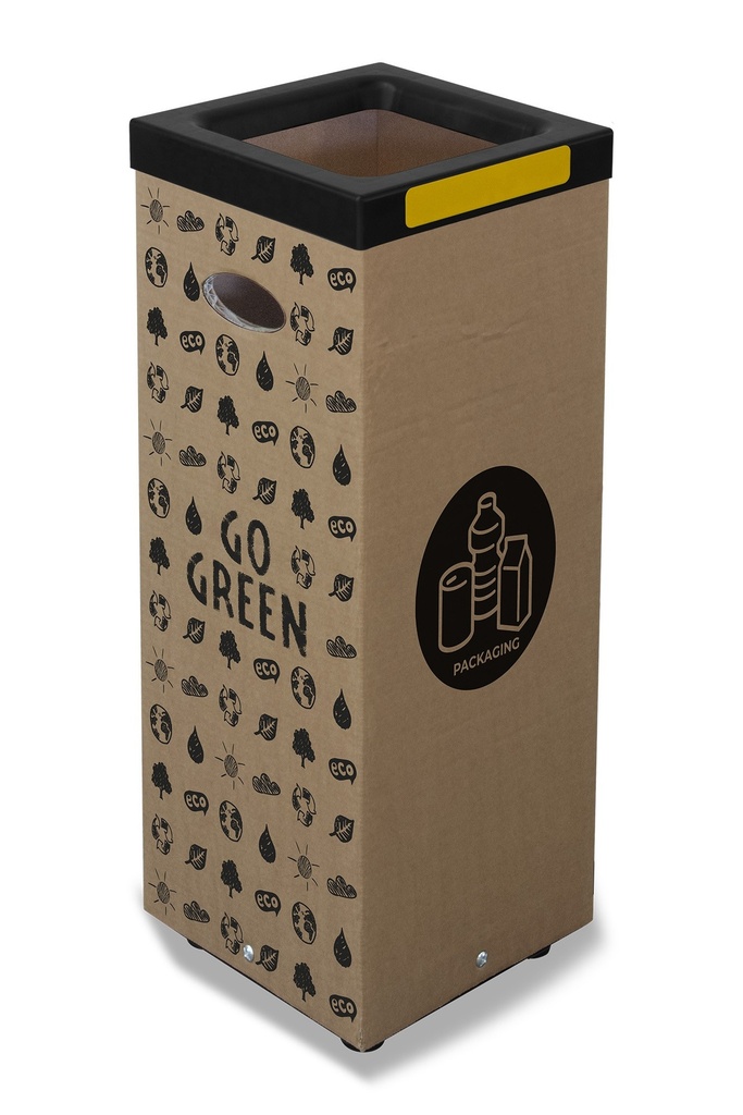 CONTENEDOR CARTÓN RECICLAJE ENVASES 100 L