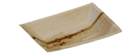 Plato Rectangular Hoja De Palma 17X12X2.5 Cm