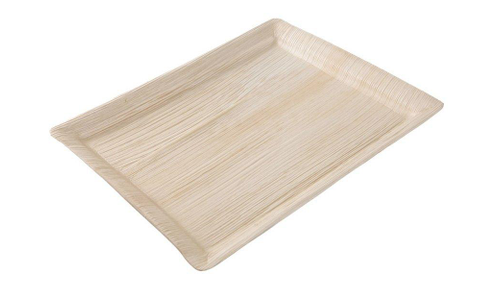 Bandeja Rectangular 17 X 12 Hoja De Palma