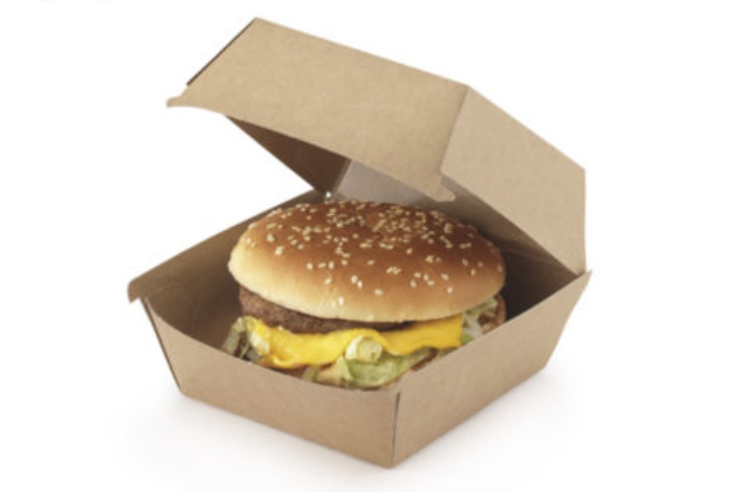 CAJA CARTÓN HAMBURGUESA.100X100X80 R25