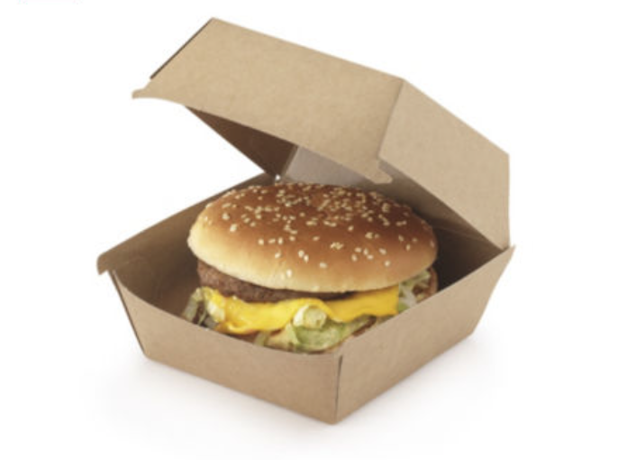 [8815] CAJA CARTÓN  HAMBURGUESA 100X100X80