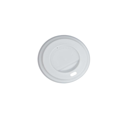 TAPA BLANCA CON AGUJERO PARA VASO 9 OZ