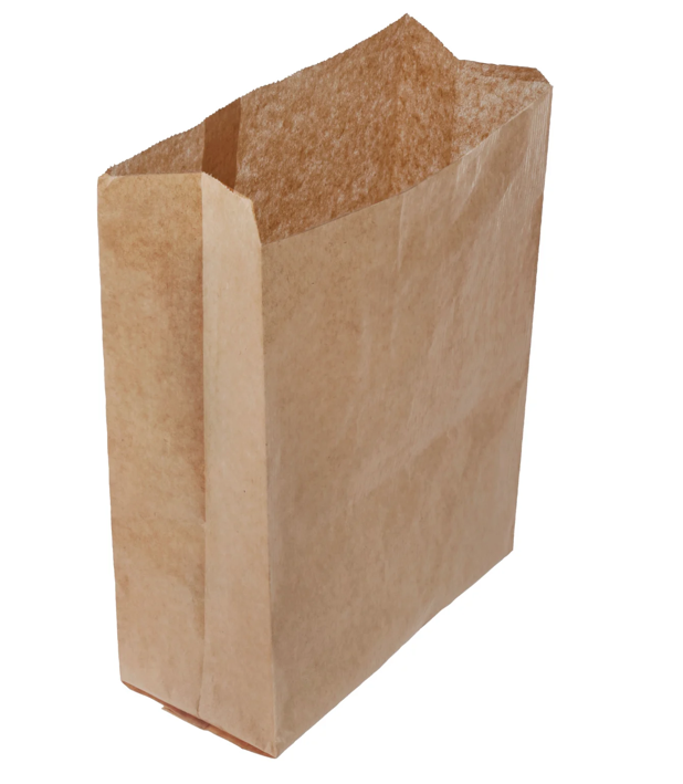 BOLSA CROISSANT KRAFT MARRÓN 17+7 X 27 CM