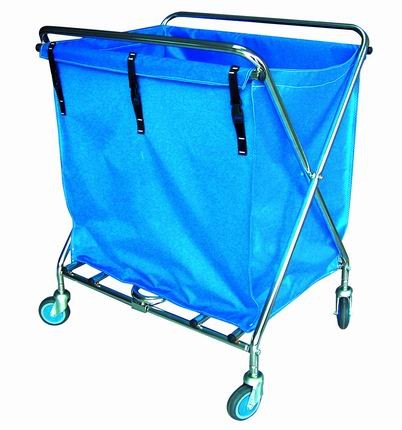 Carro Súper David Con Chasis Acero Inox Y Bolsa Plastificada 195 L