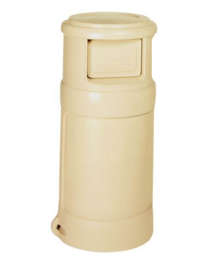 [1432BE] Papelera Para Exterior Con Cenicero De 91 L