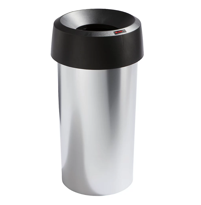 [5400080080] PAPELERA IRIS REDONDA 50 L + TAPA FUNNEL NEGRA