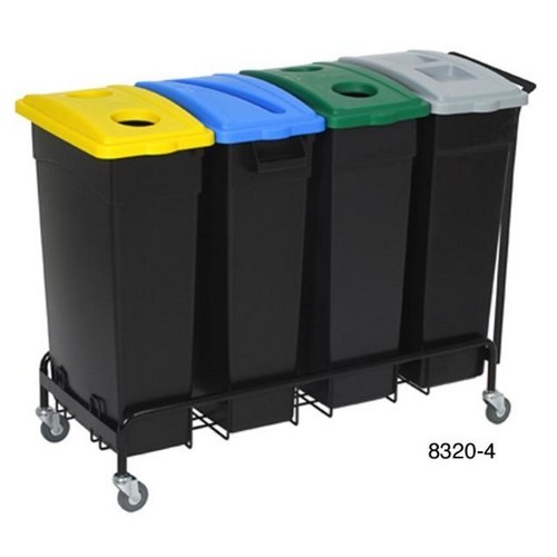 CARRO CON RUEDAS GIRATORIAS PARA PAPELERA 87 L