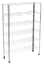 Soporte inox vertical para estantería modular