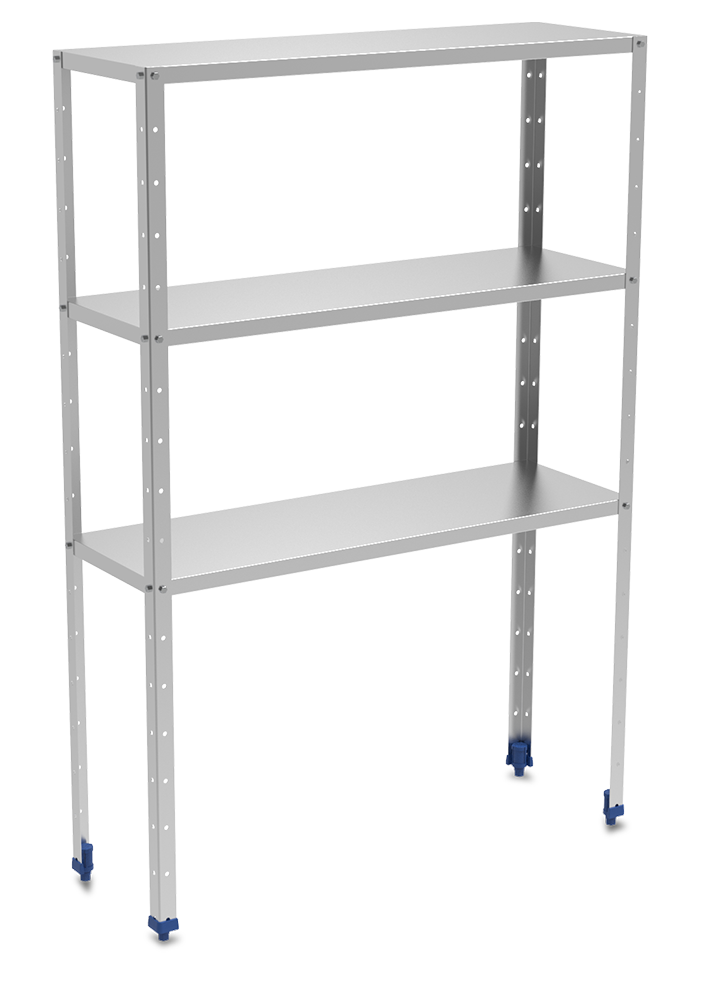 [910060902] Prestatgeria *inox de 3 nivells amb prestatges de 1,5 mm de gruix