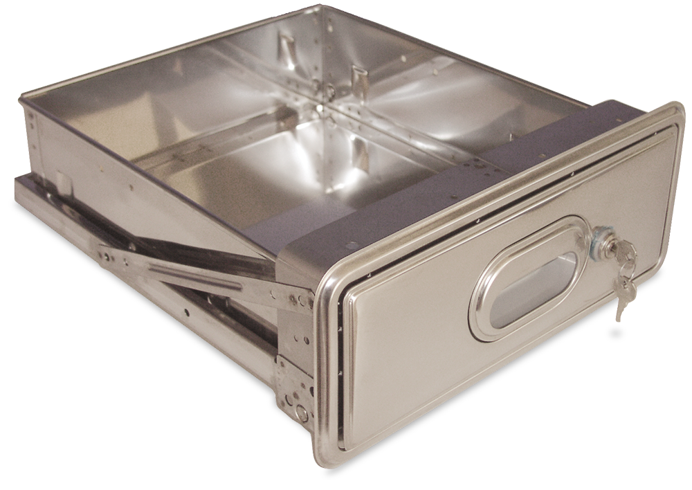 [085452] Cajón c/cerradura  p/acoplar a estantería inox Imagine por cliente