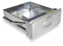 Calaix *inox acoblat a prestatgeria *inox d'ample 600 mm