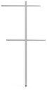Columna central inox para estructura de cámara de tubo