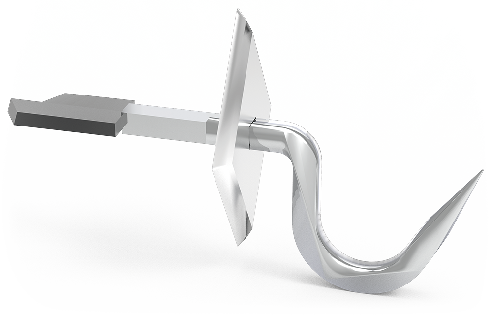 Ganxo forjat *inox model rebre