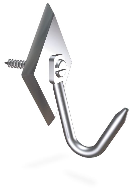 Ganxo de vareta *inox per a caragolar especial pernils