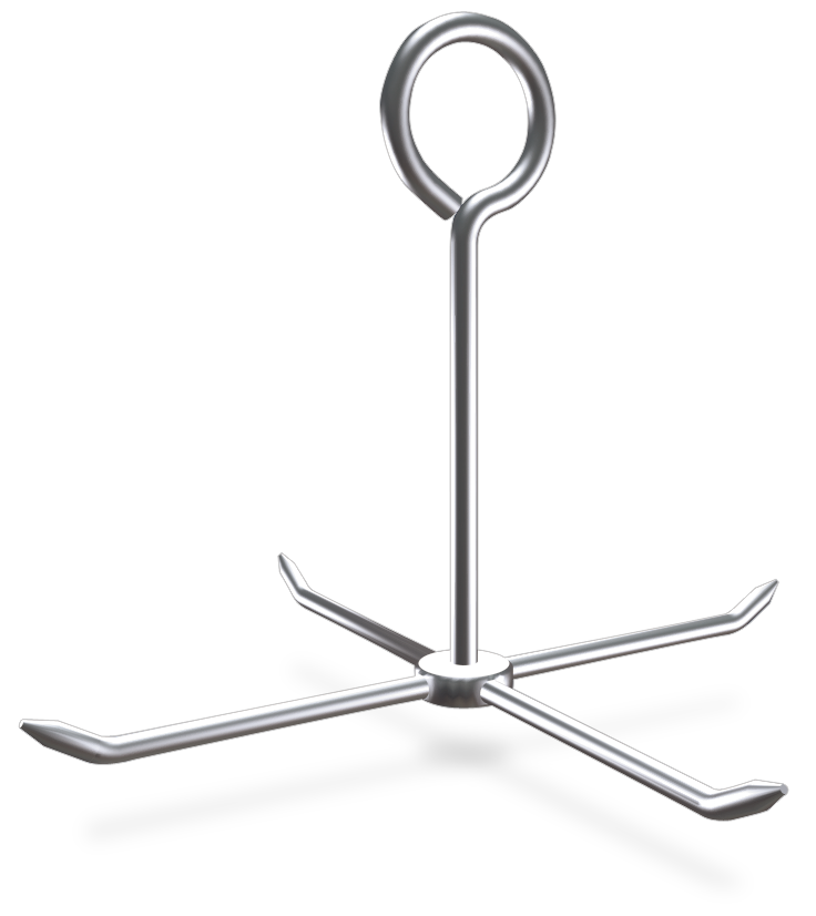 Gancho de varilla inox giratorio salchichero
