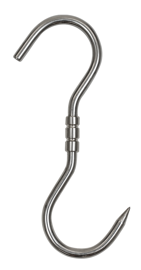 Gancho de varilla inox giratorio "S"