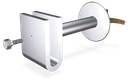 Soporte recto inox de pletina para recibir