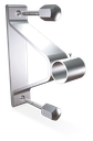 Soporte puente inox con trasera para tubo