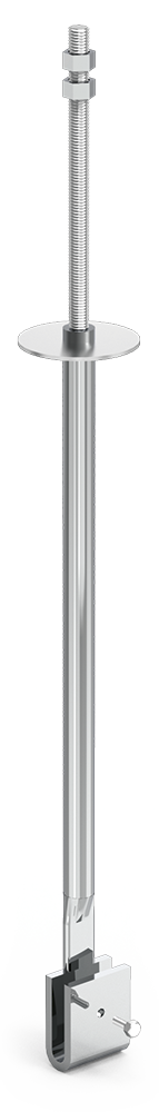 Tirante de techo inox para pletina con varilla roscada