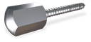 Tornillo inox barraquero con embellecedor 65x10 mm