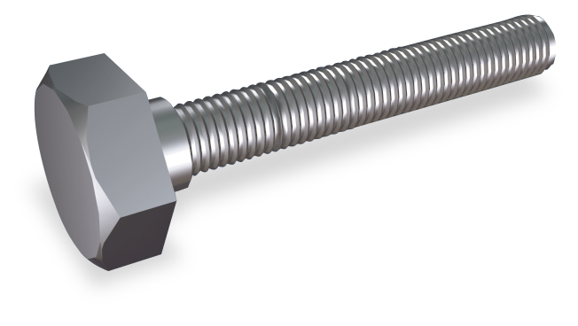 Tornillo inox cabeza hexagonal, rosca métrica