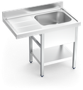 Fregadero inox para lavavajillas serie 700 1 cubeta 1 escurridor izquierda