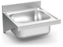 Fregadero inox colgante con cartelas serie 600 1 cubeta