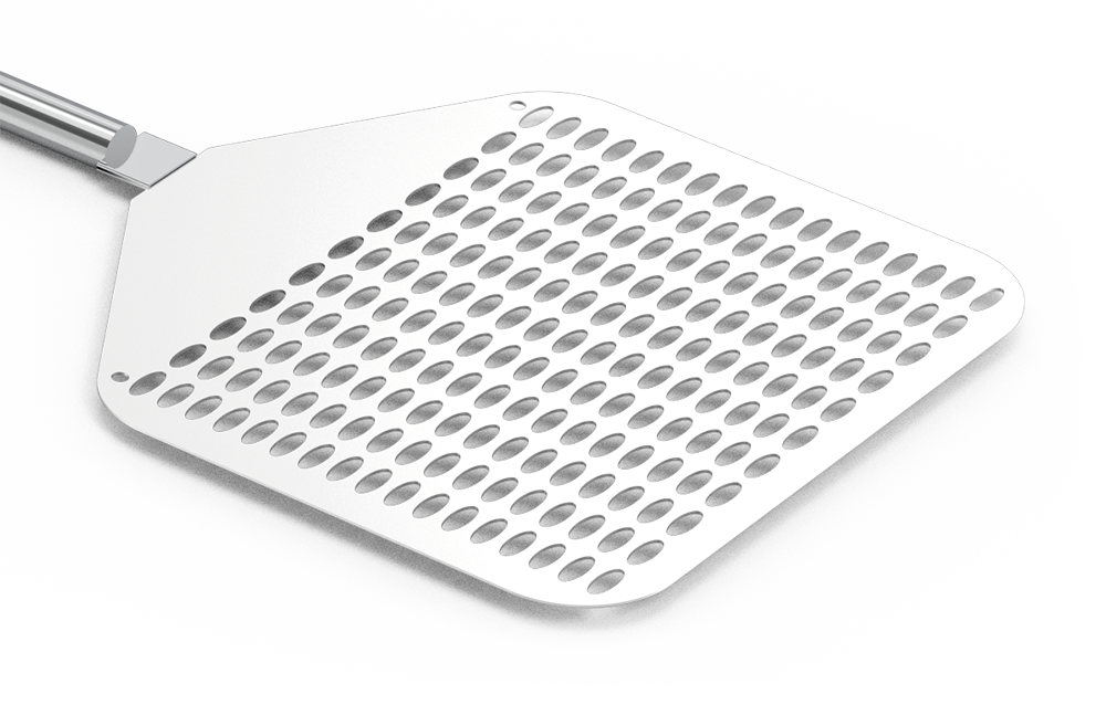 [042414] Pala perforada per a pizza pispo llarg acer inoxidable