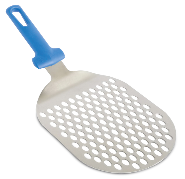 [440730] Paleta oval en acer *inox perforada