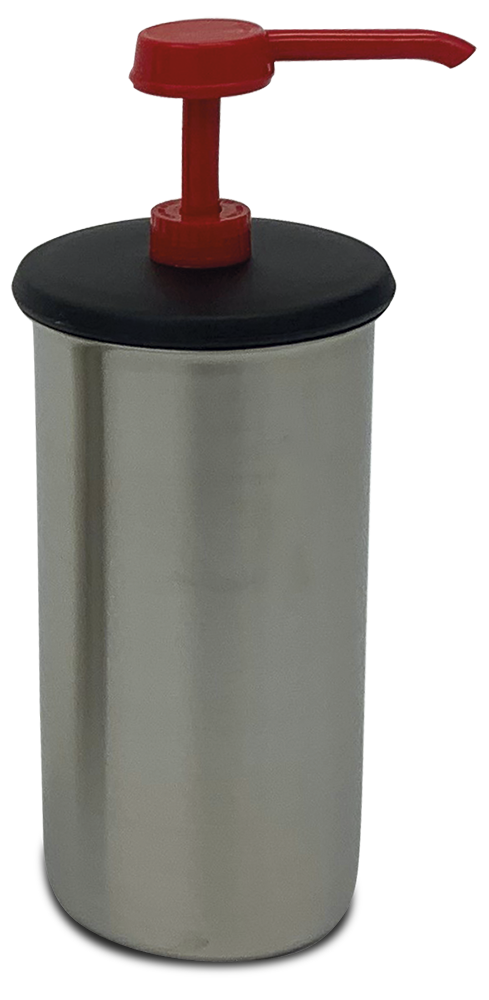 [487292] Dosificador de salsa i recipient *inox (vermell)