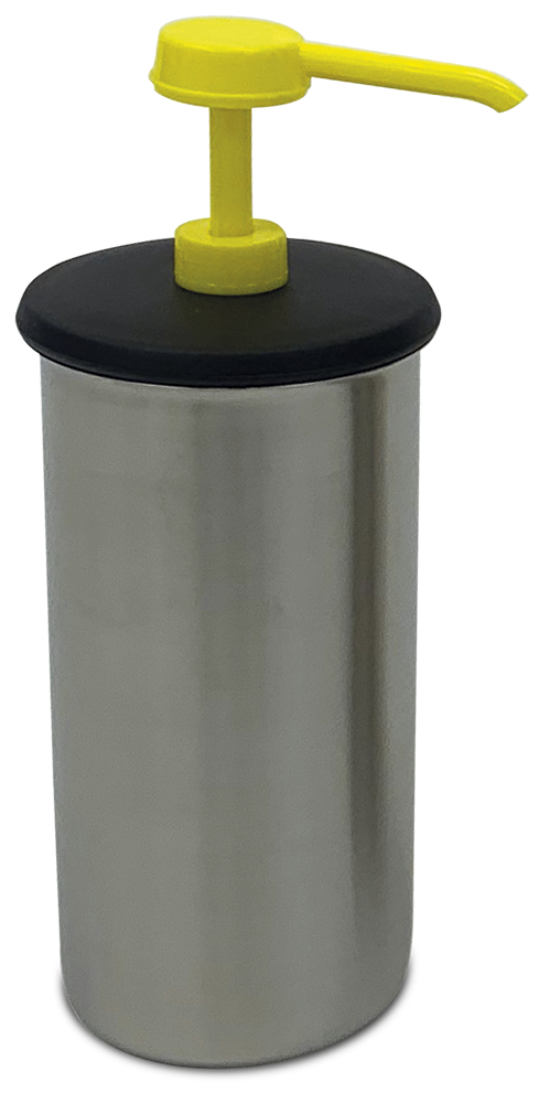 Dosificador de salsa i recipient *inox (groc)