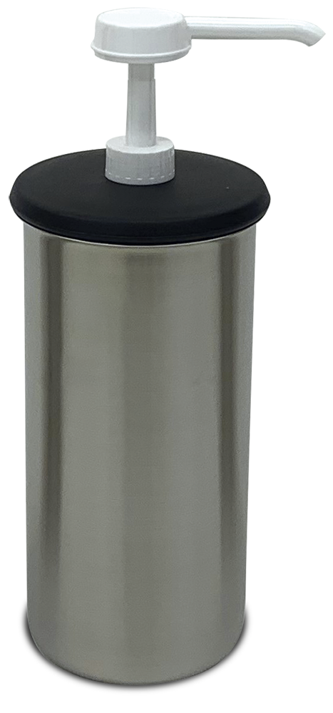 [487283] Dosificador de salsa y recipiente inox (blanco)
