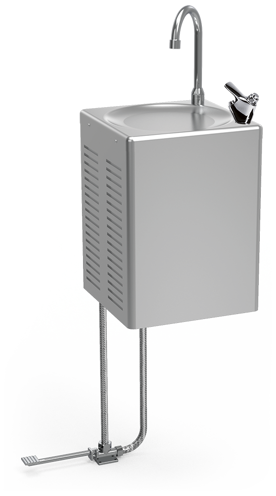 [955020601] Fuente mural refrigerada de agua fría Cold+ con llenajarras a pedal