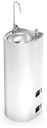 Font de columna electrònica inoxidable d'aigua freda