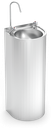 Fuente de agua de columna con grifo electrónico sin contacto