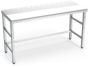 Mesa de preparació central blanca