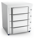 Box modular inox con cuatro cajones