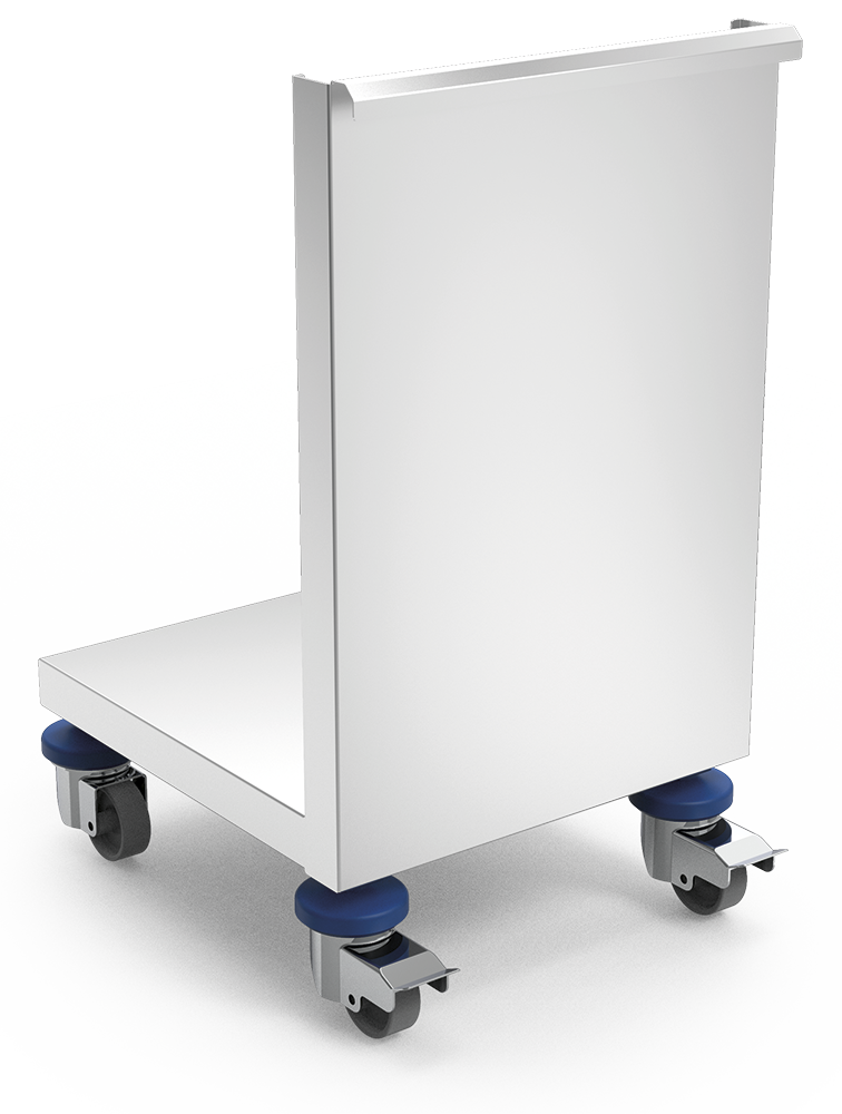 Porta *inox rodant per a contenidors