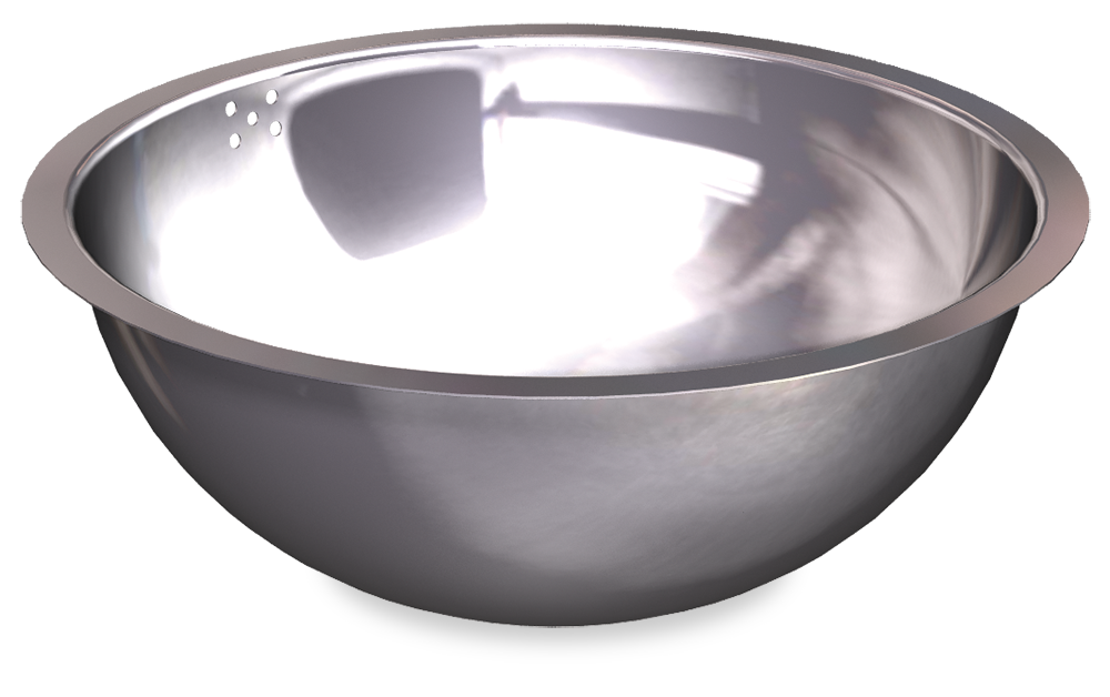 [057003] Fregadero inox redondo soldado a mesa