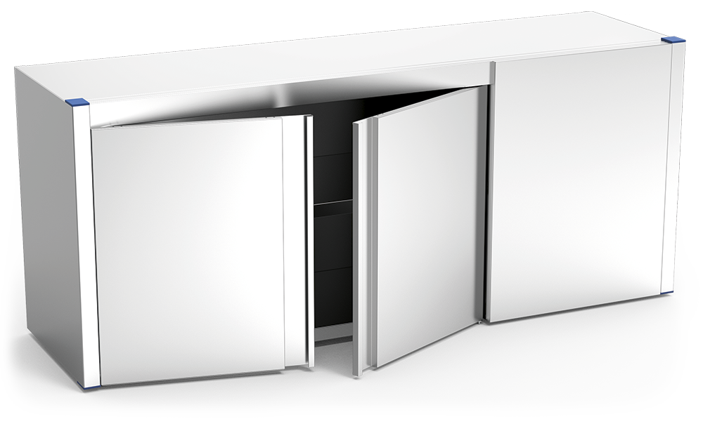[080820] Armari *inox de cantonada dreta amb portes abatibles