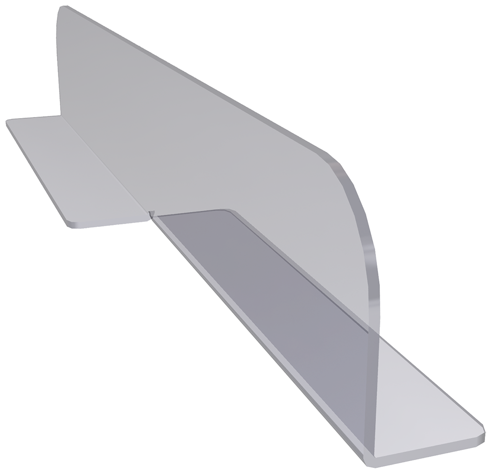 Separador de plástico transparente para mesa de marisco